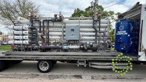 ImpactRO and WaterPlus filtration system on a flatbed truck